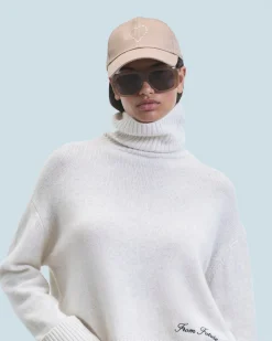 Casquette à Visière Courbée Coeur Brodé