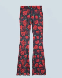Pantalon Flare Mesh