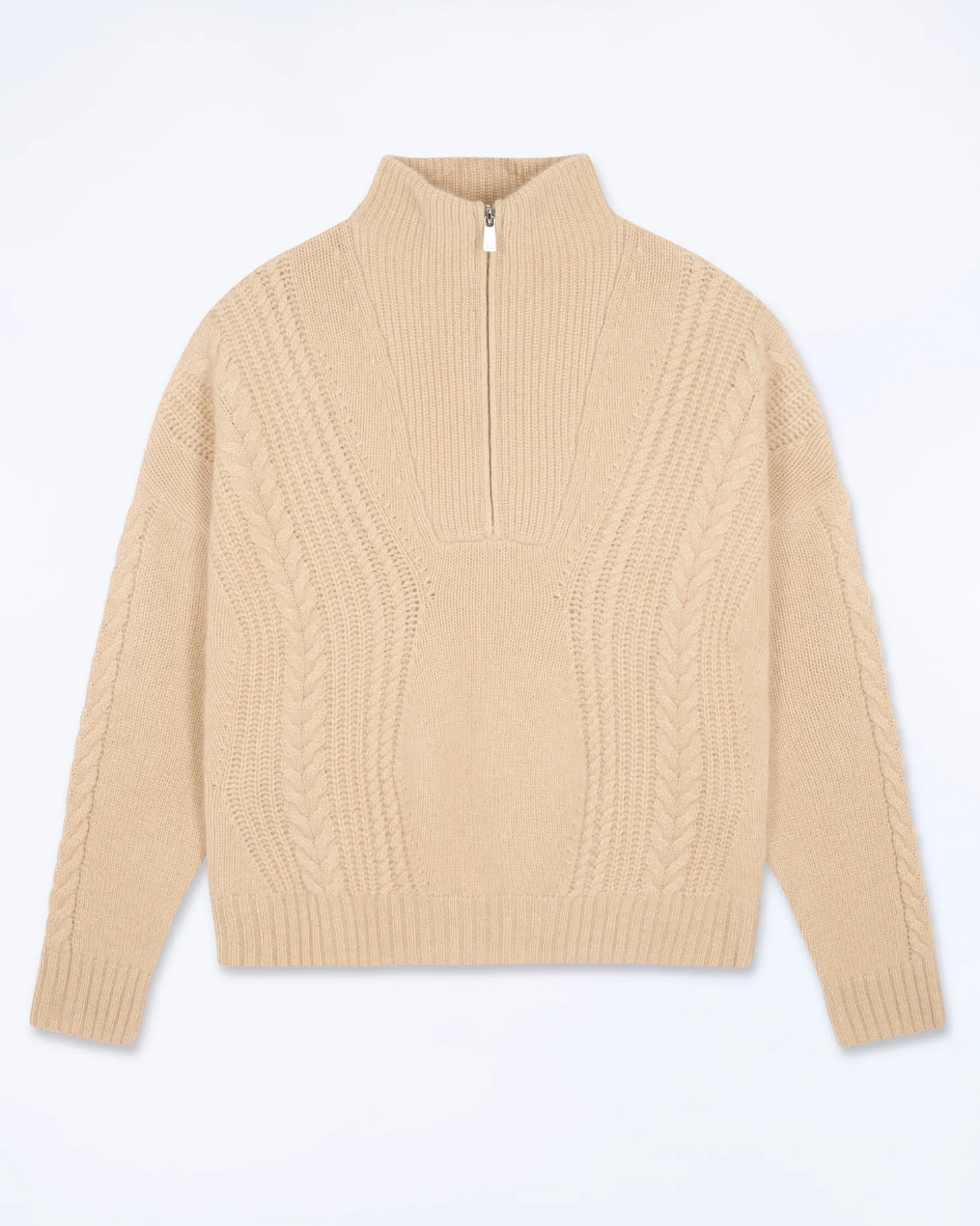 Pull Col Camionneur Torsades