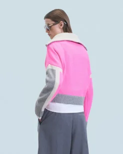Pull Col Camionneur Tricolore