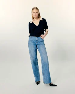 Pull Col Polo Manches Courtes