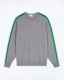 Pull Col Rond Bandes