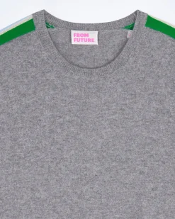 Pull Col Rond Bandes