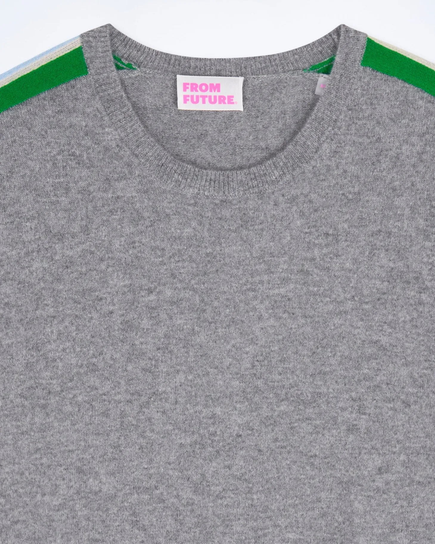 Pull Col Rond Bandes