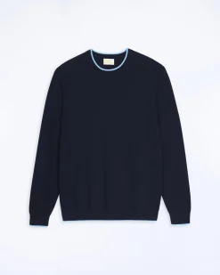 Pull Col Rond Bord Contraste