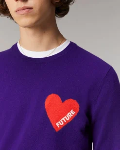 Pull Col Rond Coeur