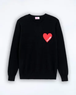 Pull Col Rond Coeur