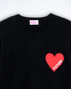 Pull Col Rond Coeur