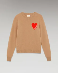 Pull Col Rond Coeur Léger