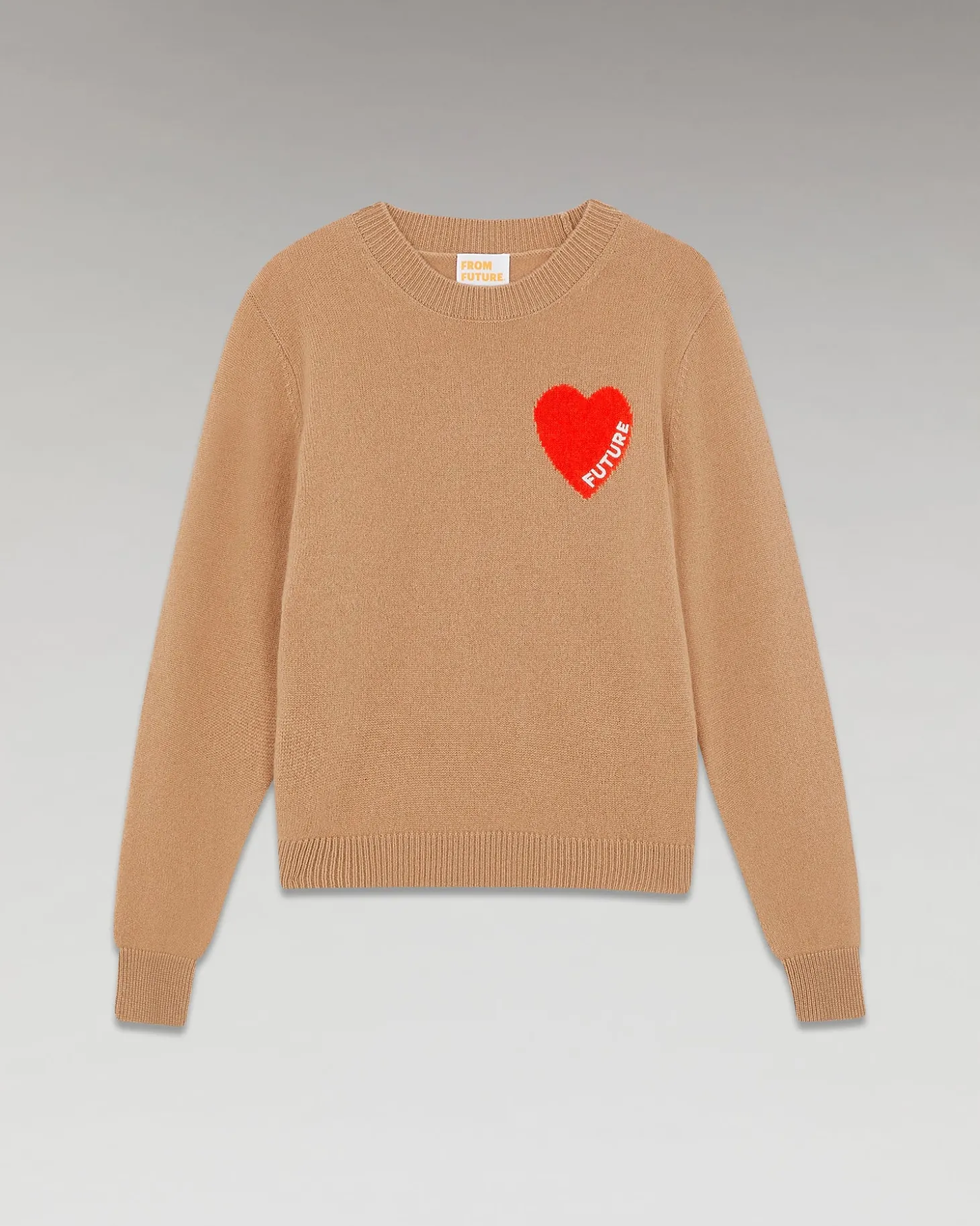 Pull Col Rond Coeur Léger