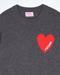 Pull Col Rond Coeur Léger