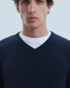 Pull Col V Basique