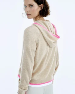 Pull Hoodie Oversize Liserets Contrastes