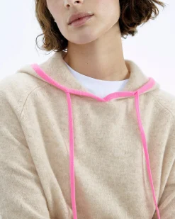 Pull Hoodie Oversize Liserets Contrastes