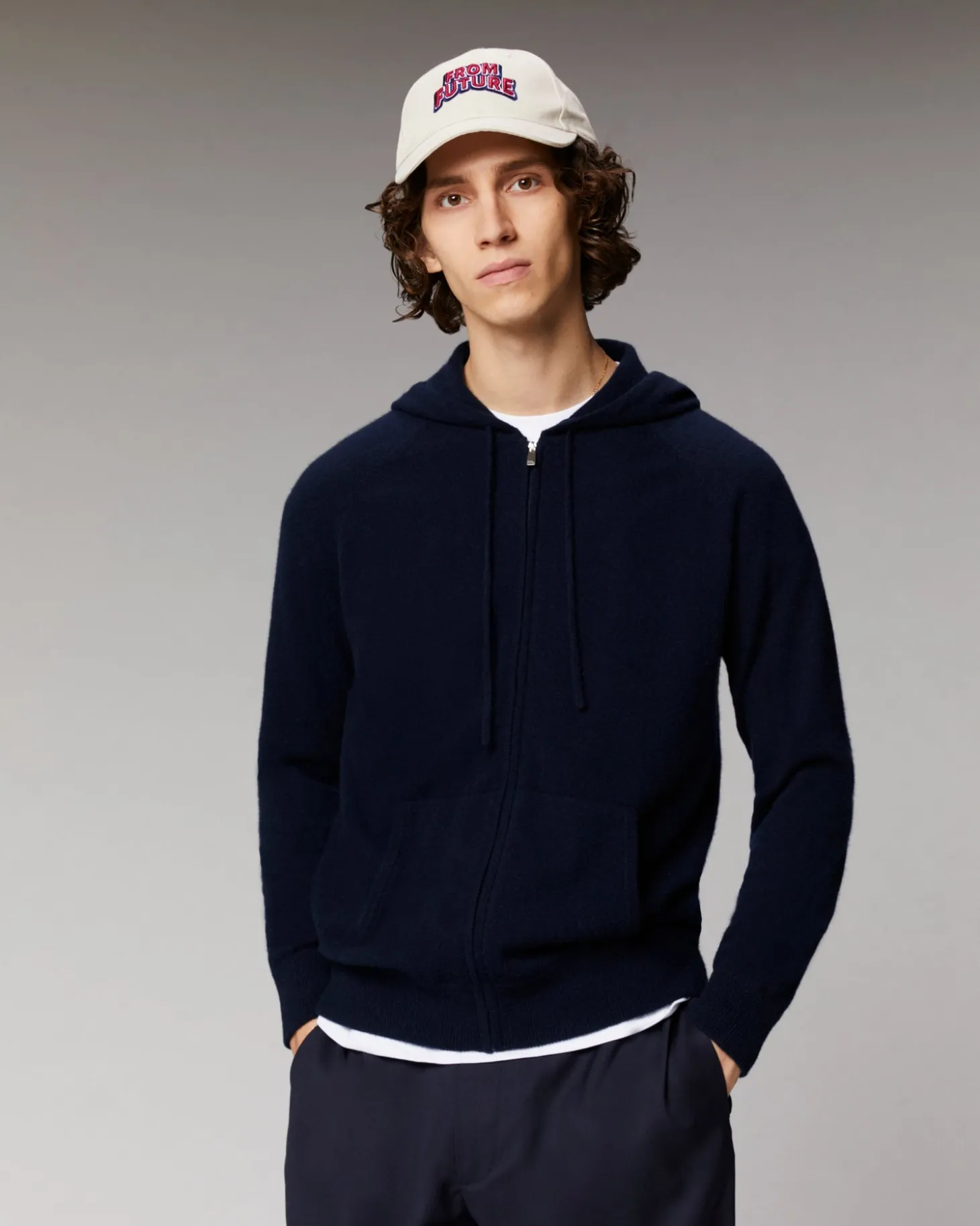 Pull Hoodie Zippé Basique