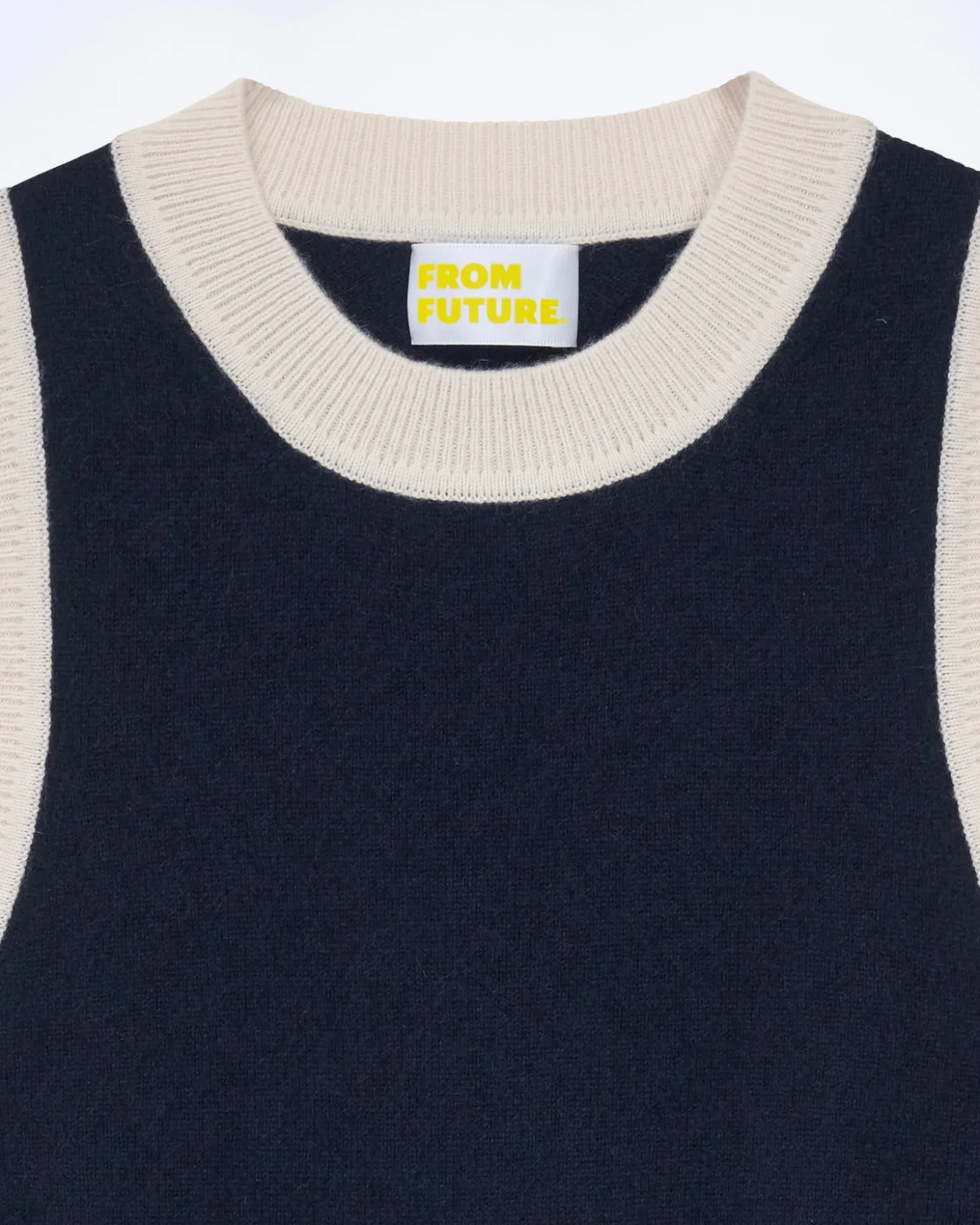 Pull Sans Manche Bicolore