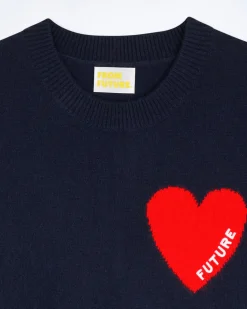 Pull Sans Manche Coeur Léger