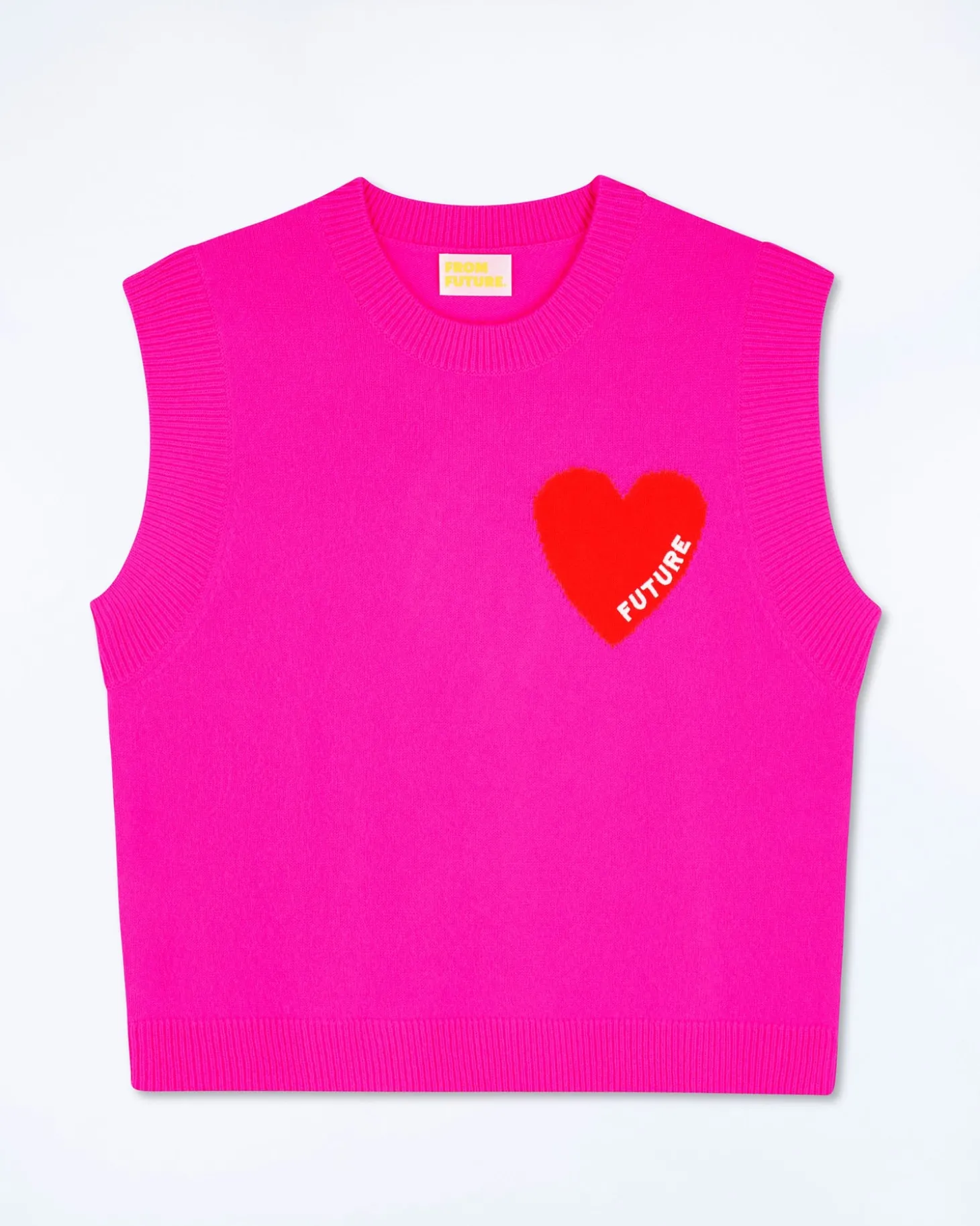 Pull Sans Manche Coeur Léger