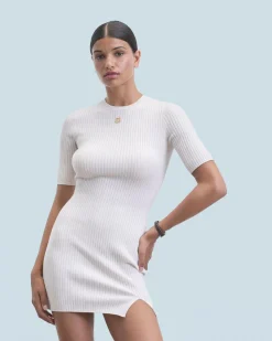 Robe Courte Manche Courte Manches 3/4