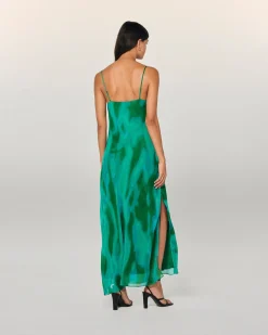 Robe Longue Bretelle Mousseline