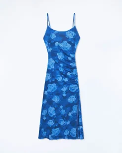 Robe Longue Bretelles Fines Mesh