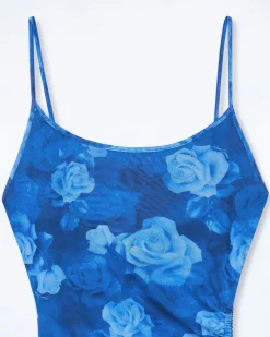 Robe Longue Bretelles Fines Mesh