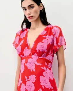 Robe Longue Manche Courte Julia