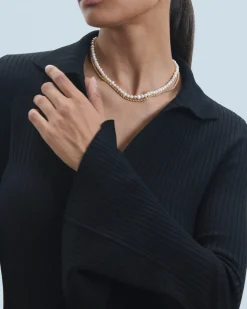 Robe Longue Manche Longue Col Polo