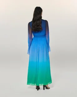 Robe Longue Manche Longue Mousseline