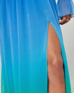 Robe Longue Manche Longue Mousseline