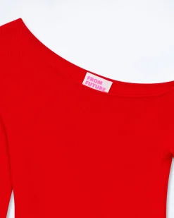 Top Asymétrique Épaule Dénudée
