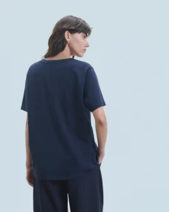 T-shirt Col V Manches Courtes