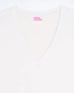 T-shirt Col V Manches Courtes
