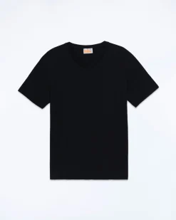 T-shirt Col V Manches Courtes