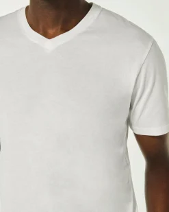 T-shirt Col V Manches Courtes