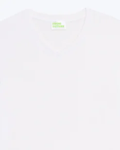 T-shirt Col V Manches Courtes