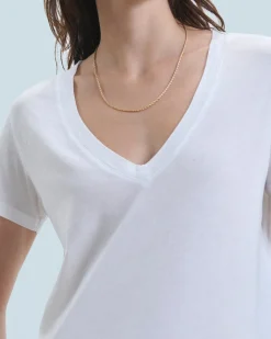 T-shirt Col V Supima